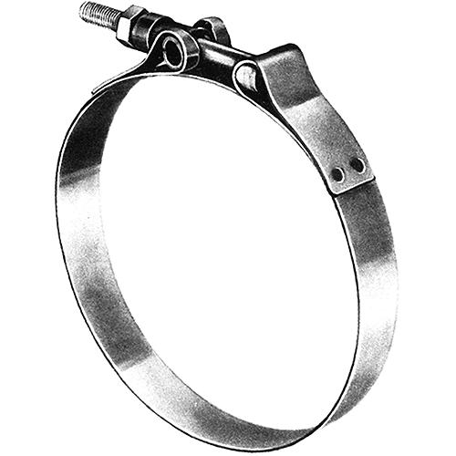 72010000 Marine Exhaust Hose T-Bolt 3/4" Band Clamp, 10"