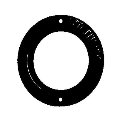 3" TILLER ROPE GROMMET BLACK