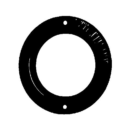 3" TILLER ROPE GROMMET BLACK