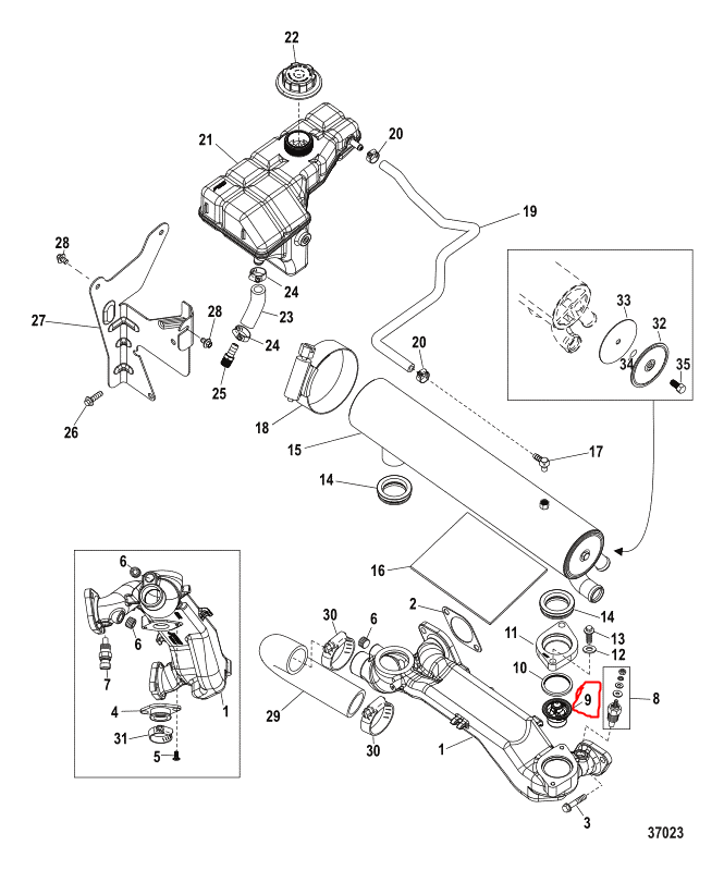 Thermostat, Quicksilver 8M0076464