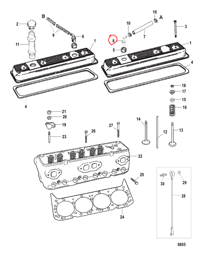 Valve-PCV, Quicksilver 8M2017060
