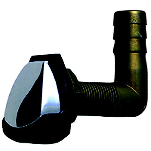 Perko 0561DP4CHR 90° Rotating Gas Tank Vent, Chrome/Black