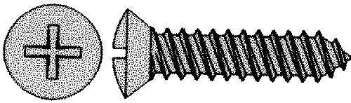 6x1/2" Oval Screw, 4-0223
