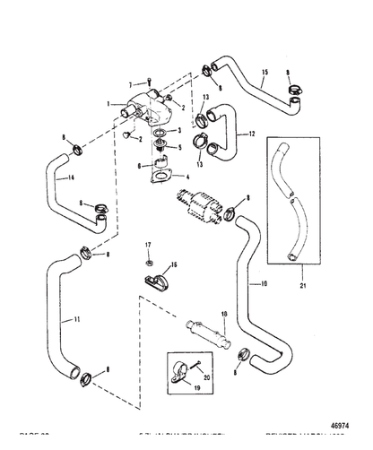 Power Steering Oil Cooler, Quicksilver 99356A2