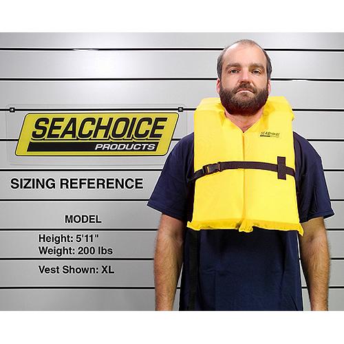 Seachoice 86080 Type II Life Vest - XL, Yellow