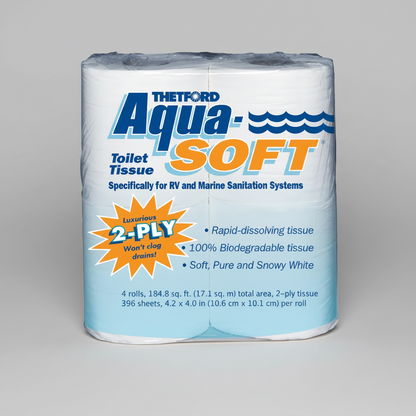 Thetford 03300 Aqua Soft 2-Ply Toilet Tissue-Toilet Paper