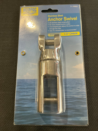 Stainless Steel Anchor Swivel (3/8”-1/2” Chain) Marpac