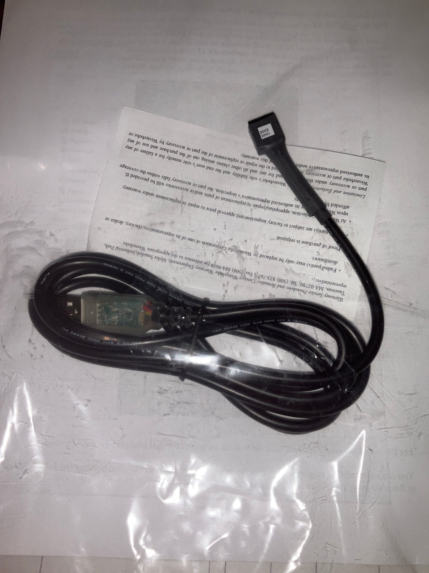 Westerbeke 55410 Kit, DIAGNOSTIC SOFTWARE USB CABLE