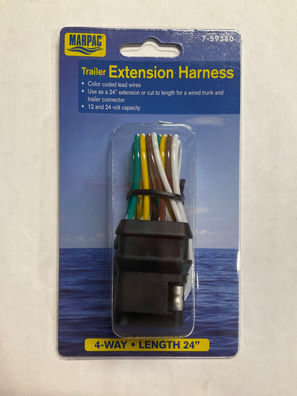 Marpac 4-Way Trailer Extension Harness (2’), 7-59380