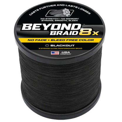 Blackout 8X NO FADE BRAID - Ultra Performance 8 Strand
