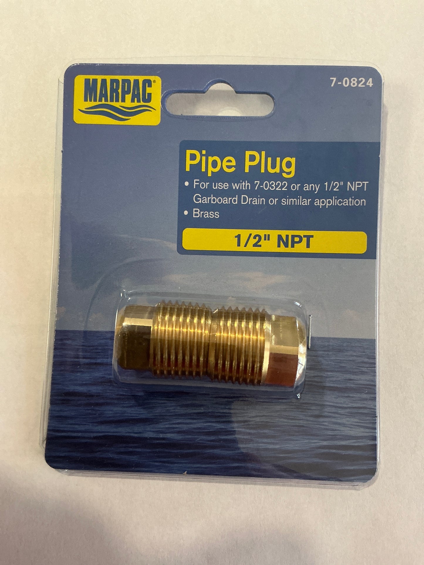 Garboard Drain Plug 1/2" 2pk