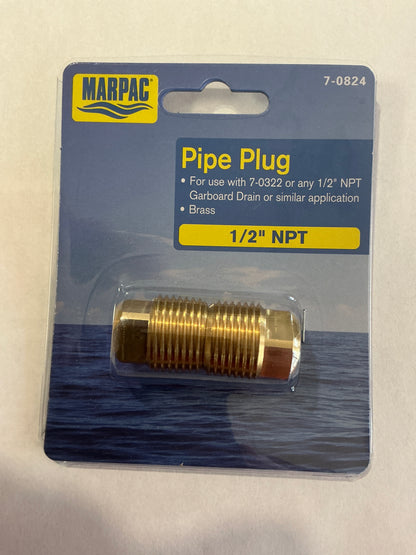 Garboard Drain Plug 1/2" 2pk