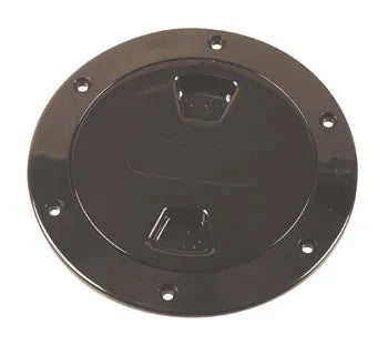 Beckson DP40-B Screw Out Deck Plate With Standard Trim Ring, Smooth Center