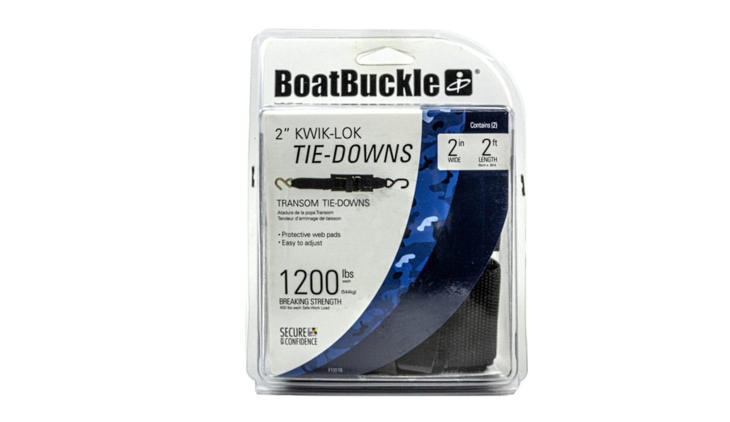BoatBuckle Kwik-Lok Transom Tie-Downs (2 Per Pack)