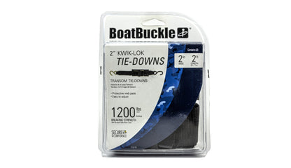 BoatBuckle Kwik-Lok Transom Tie-Downs (2 Per Pack)