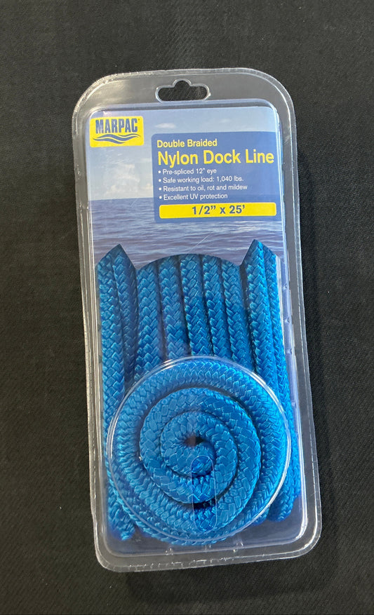 Blue Braid 1/2" x 25' Dock Line