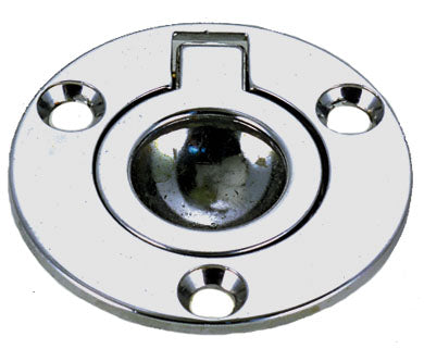 Flush Round Ring Pull 1-5/8, Perko 1232DP1CHR