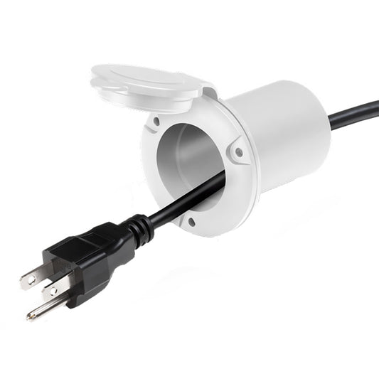 Guest AC universal plug holder White
