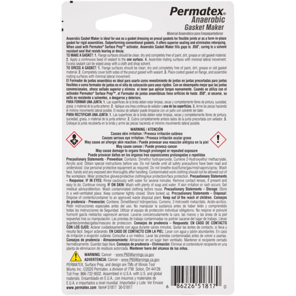 Permatex® Anaerobic Gasket Maker, 6ML