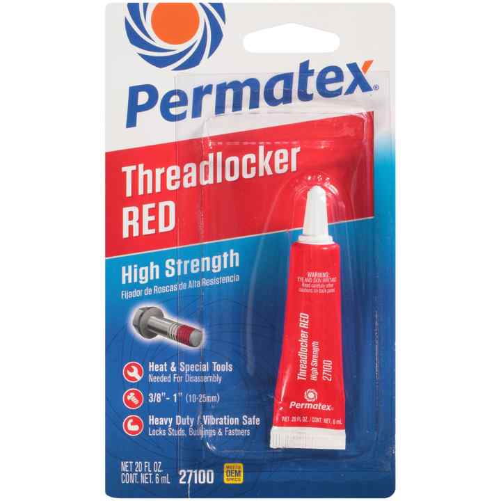 Permatex® High Strength Threadlocker Red, 6 ML