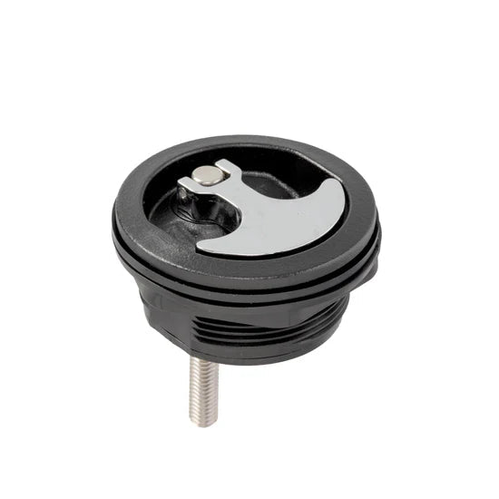Chrome Plated Zinc Black Nylon Non-Locking Compression Handle with 1-7/8" Shaft