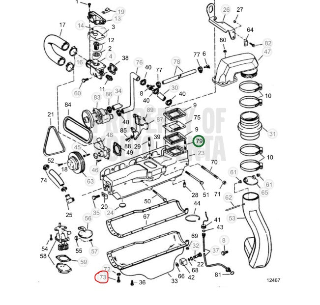 Screw, OMC 3853171, (NOS)