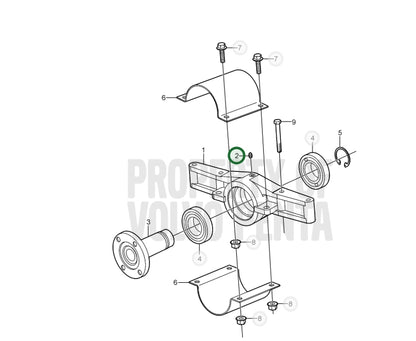 Nipple, Grease Fitting, Volvo, 3852121, (NOS)