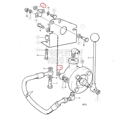 Washer, Volvo 976945, Replaces 960148