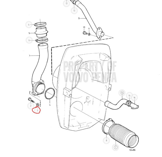 Washer, Volvo 976945, Replaces 960148