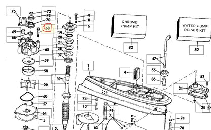 Screw, Water Pump, OMC 323626