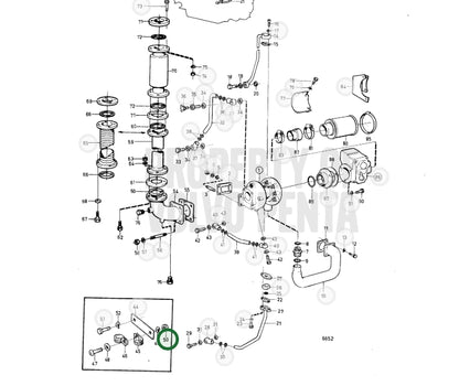 Nut, Volvo 955825, (NOS)