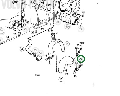 Screw, Shoulder, Volvo 839696, (NOS)
