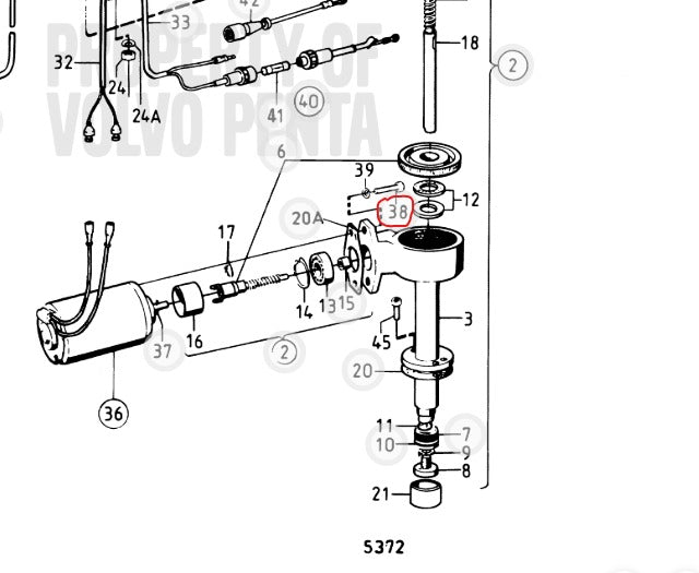 Cross Recessed Screw, Volvo 956061, (NOS)