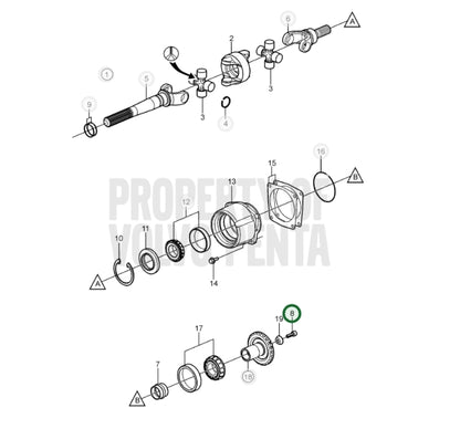 Screw, Volvo 3852309, (NOS)