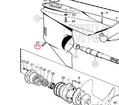 Drain Plug, Lower Unit, Volvo 839354, (NOS)