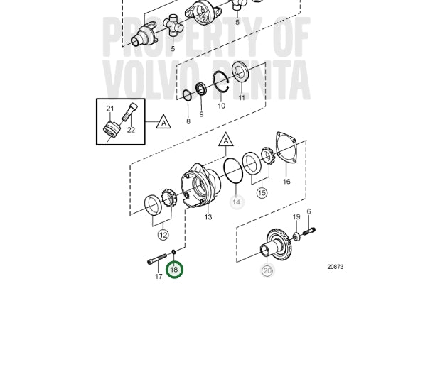 Washer, Volvo 942598, (NOS)