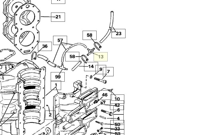 CHECK VALVE ASSY, OMC 394892, (NOS)