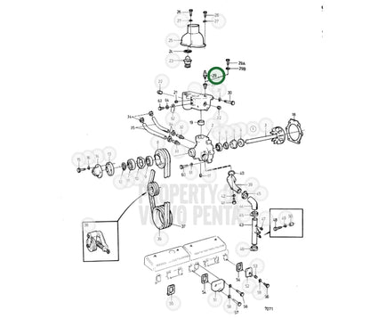 Temp Sensor, Volvo, 824552, (NOS)