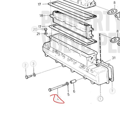 Hexagon Screw, Volvo 955310, (NOS)