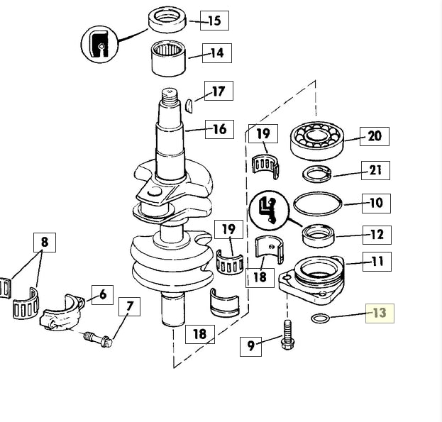 O-Ring, OMC 326649, (NOS)