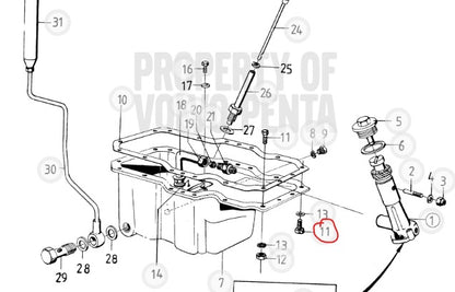 Hexagon Screw, Volvo, 946515, (NOS)