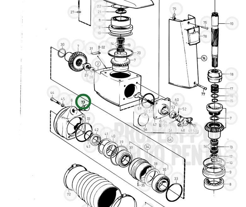 Screw, Volvo 897456, (NOS)
