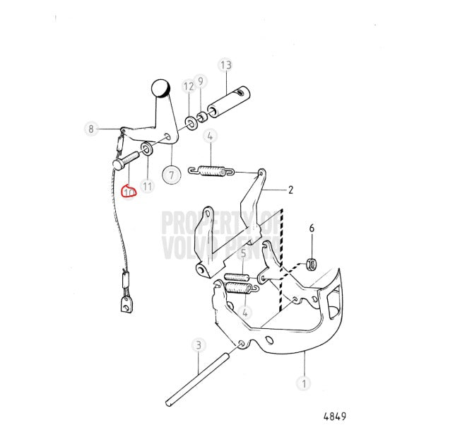 Screw, Volvo, 940169, (NOS)