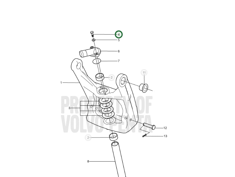 Screw, Volvo, 940169, (NOS)