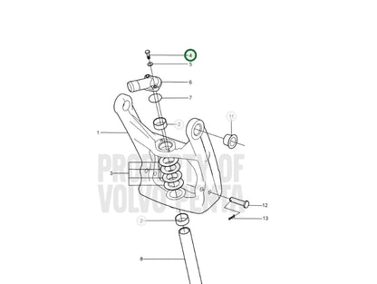 Screw, Volvo, 940169, (NOS)