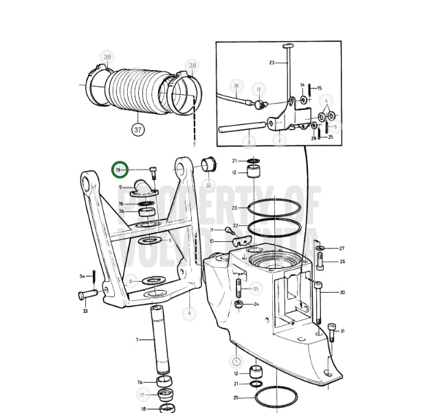 Screw, Volvo, 940169, (NOS)