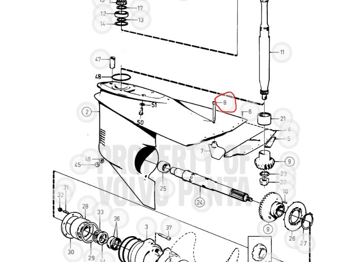 Screw, Volvo 959440, (NOS)