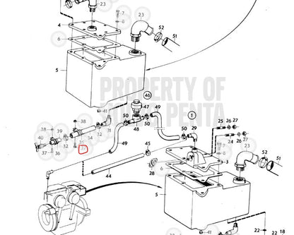 Cross Recessed Screw, Volvo 956094, (NOS)
