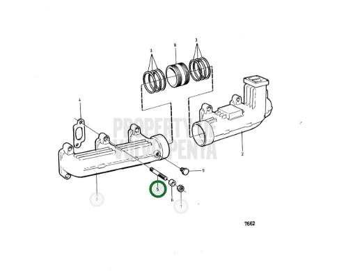 Screw, Volvo 953077, (NOS)