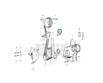 Screw, Volvo 953077, (NOS)